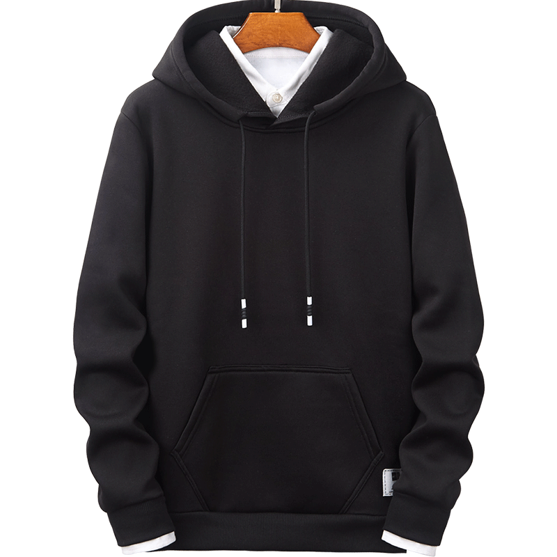 Sports Casual Top Hoodie Men's Long-sleeved T-shirt Pullover Autumn and Winter Clothing T-shirt Teenage Students' Hat Korean T-shirt