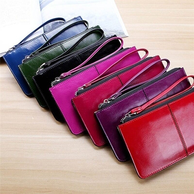 Women's Fashion Leather Clutch Long Purse Card Coin Wallet Handbag Bag Money Clip