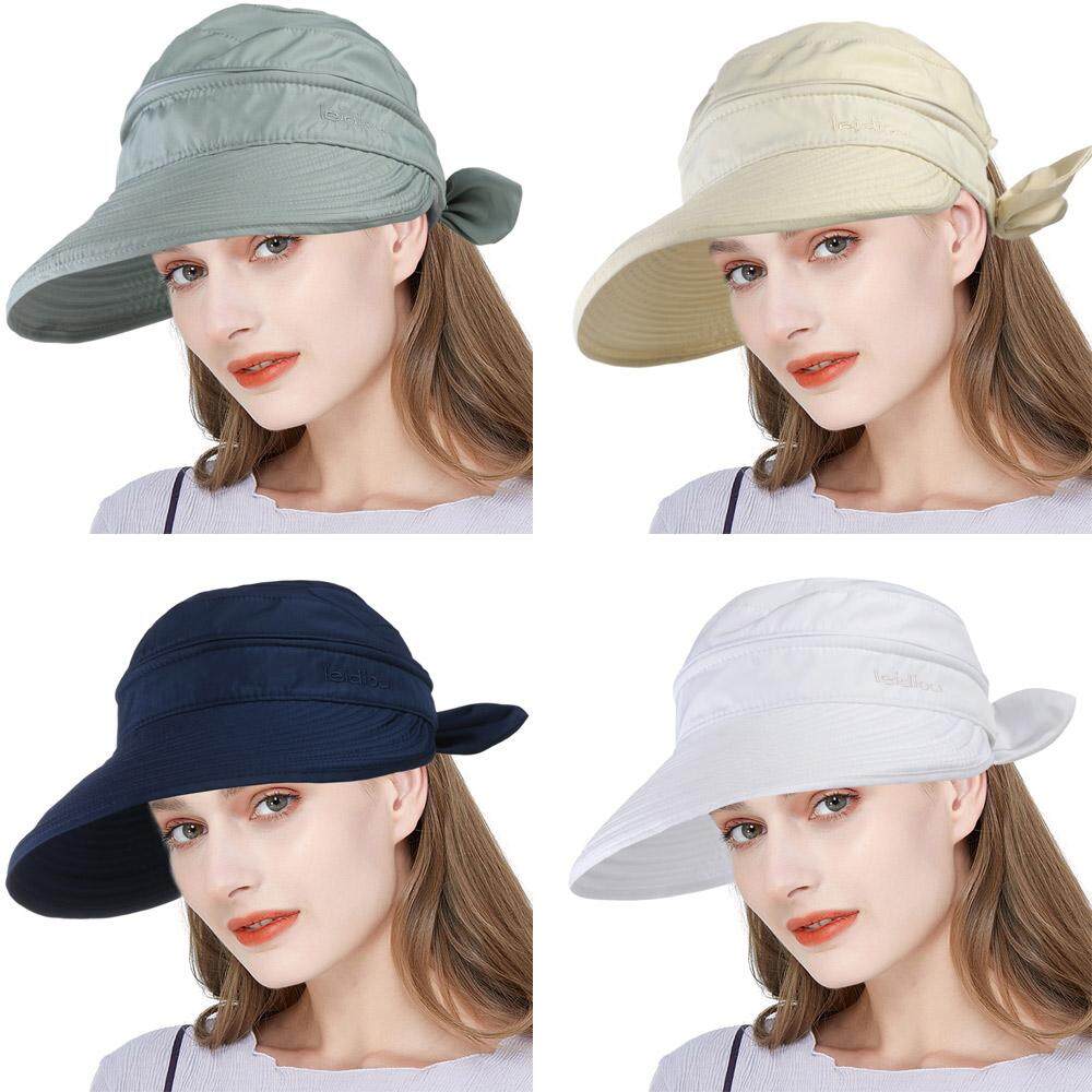 WEARY Women Ladies Visor Anti-UV Summer Sun Hat Beach Hat Wide Brim Outdoor Cap
