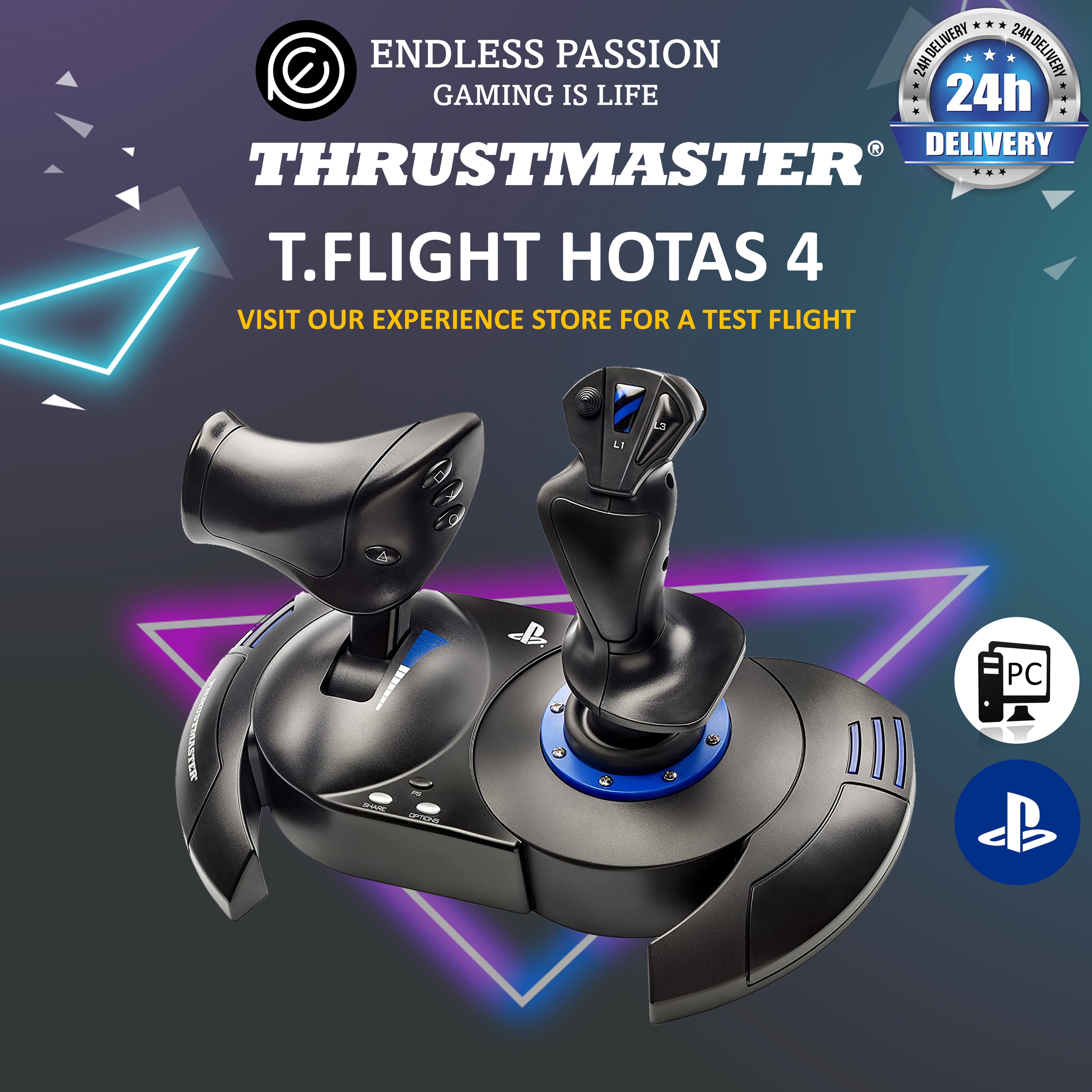 Thrustmaster T.Flight HOTAS 4 for PS4 and PC - PlayStation 4