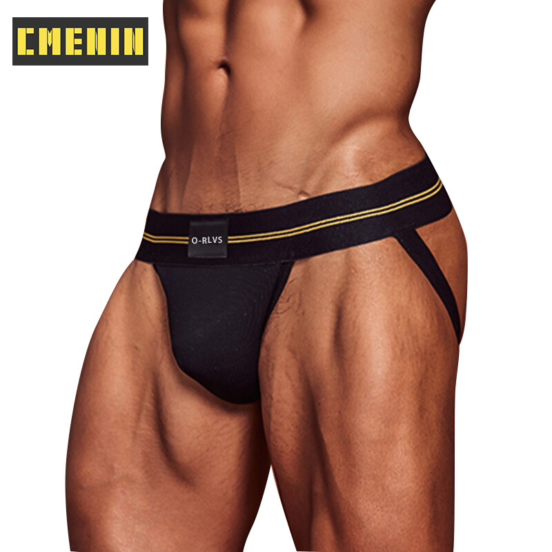 CMENIN ORLVS (1 Pieces) Modal Sexy Men Underwear Mens Jockstrap Breathable Thongs And G strings Quick Dry Lingerie OR6108