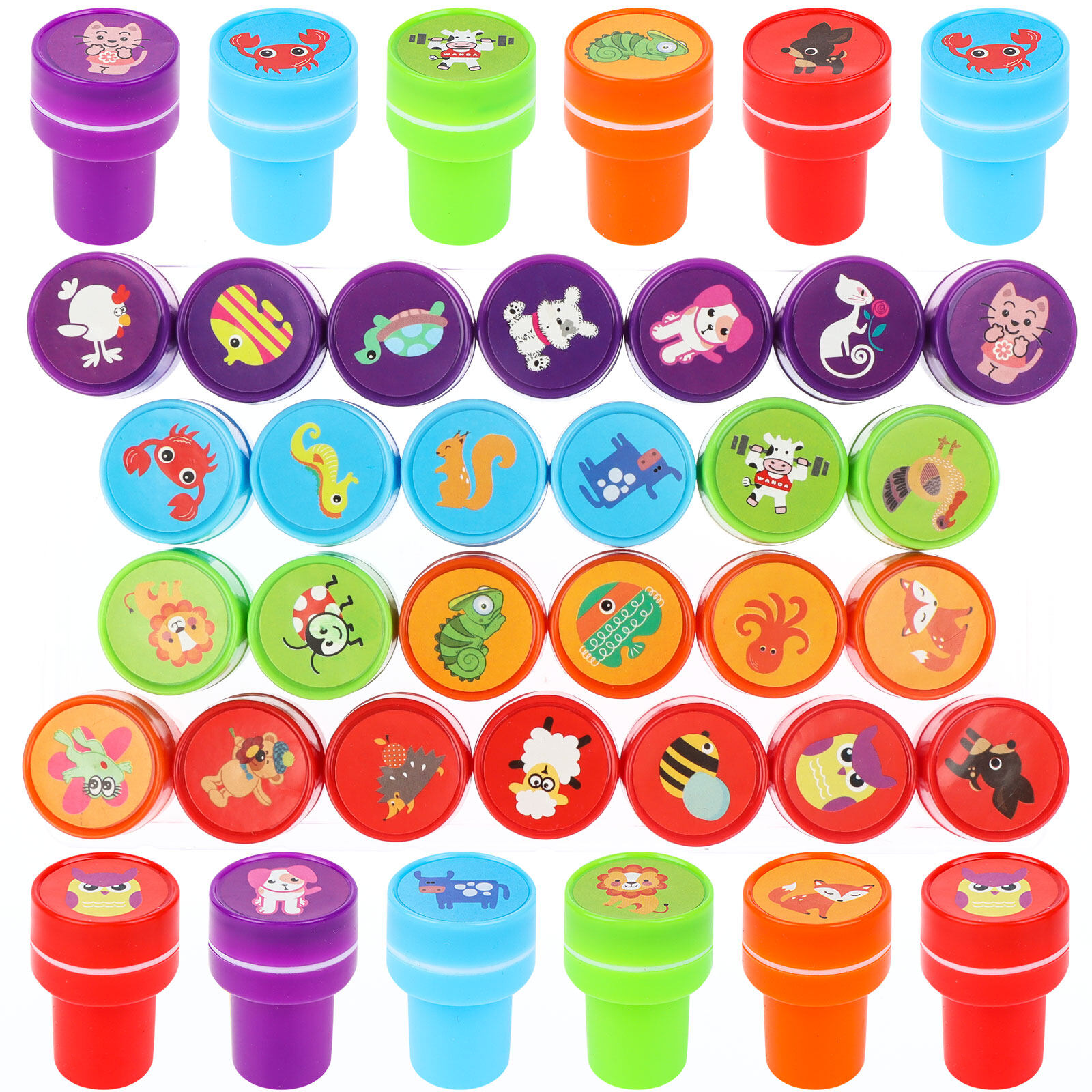 Kada ?Ready Stock?20 PCS Teacher Reward Stamps, Motivational Stamps Rubber Self Inking Stamp